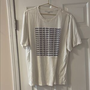 Spiritual Gangster White and Blue Short Sleeve Tee